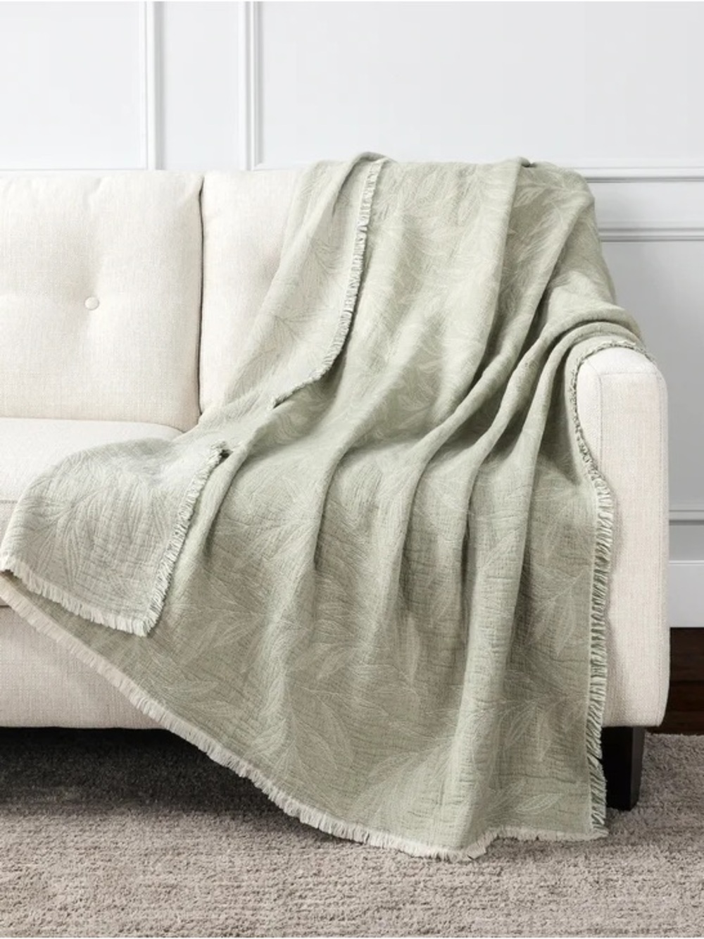 NWT Made in Portugal - Life Comfort Reversible Cotton Oversized Throw